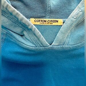 Cotton Citizen Two-Tone Blue Pullover Hoodie